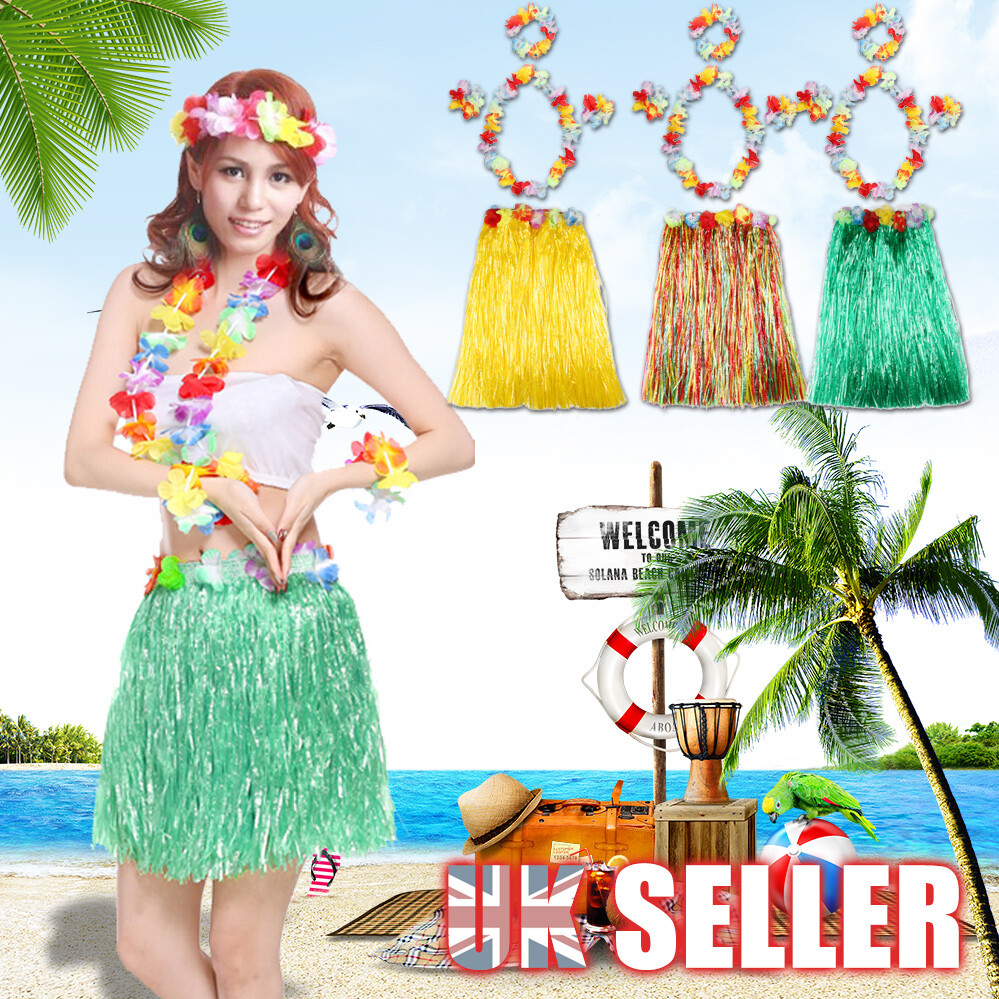 hawaiian fancy dress grass skirt